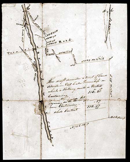 Surveyor’s map of original mill property.