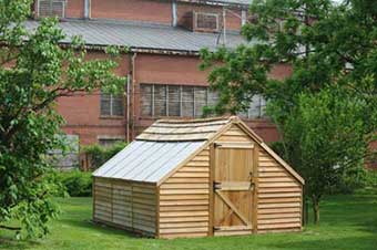 The greenhouse was an Eagle Scout project of Vince Smith of Berwyn.  