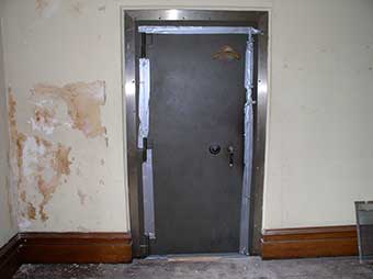 View of vault door