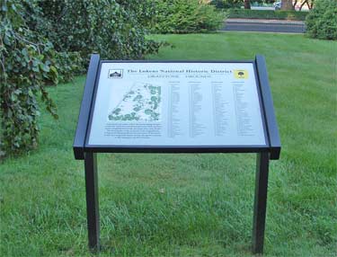 Graystone Mansion grounds sign