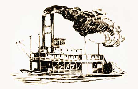 Steamships and locomotives were the primary markets for iron boiler plate.
