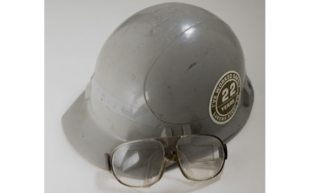 Hard Hat & Safety Glasses, From the collection of NISHM