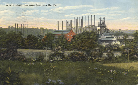 Blast Furnace Postcard,  From the collection of NISHM