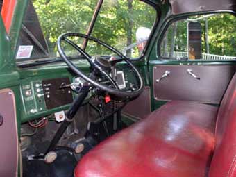Driver's side view of cab.