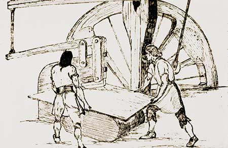 Water-powered shears eventually replaced slitting mills.