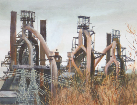 Bethlehem Steel, Bethlehem, PA, 3 Blast furnaces - Image #629
