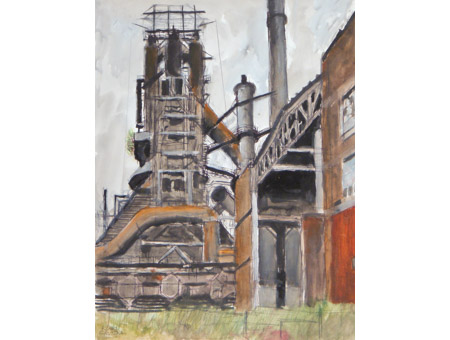 Bethlehem Steel, Bethlehem, PA, Basic oxygen furnace, October 2, 2004 - Image #661