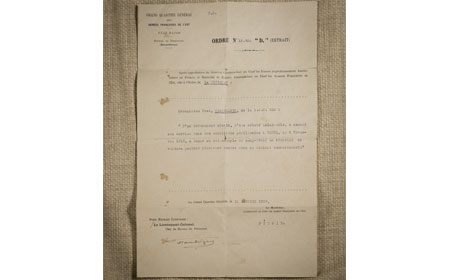 Orders No. , D Extait re: November 4, 1918 — Courtesy of Bob Ford